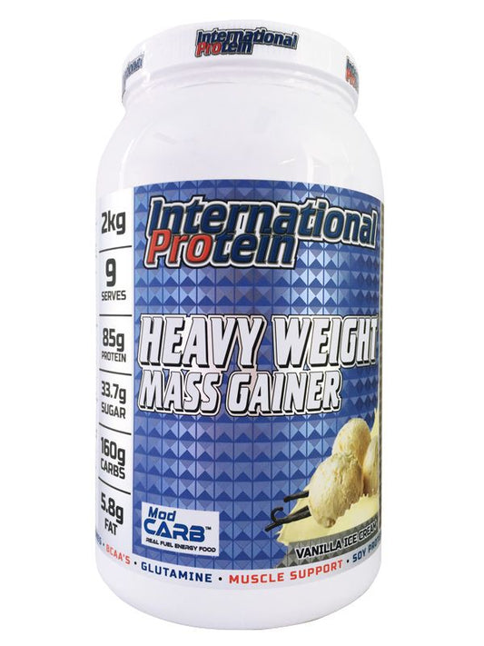 Heavy weight mass gainer - International Protein - Body In Motion Recovery Centre